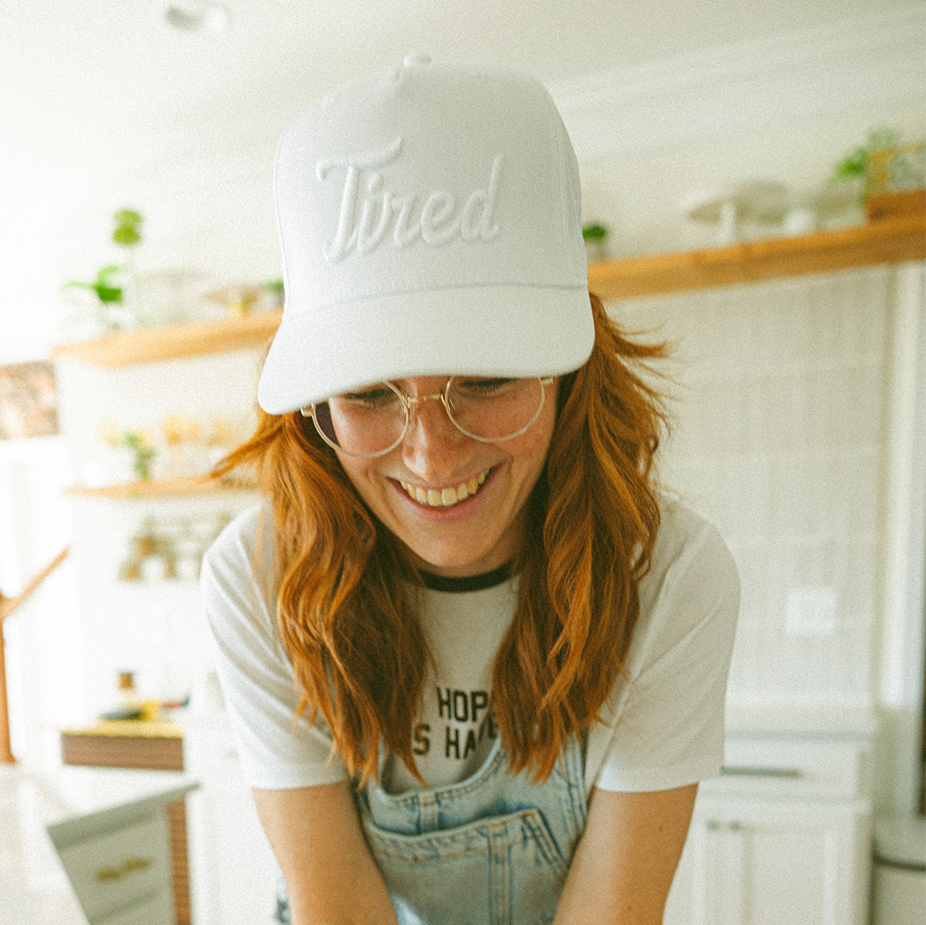 Tired Hat (White/White)