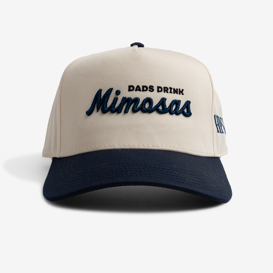 Dads Drink Mimosas Hat (Beige/Navy)
