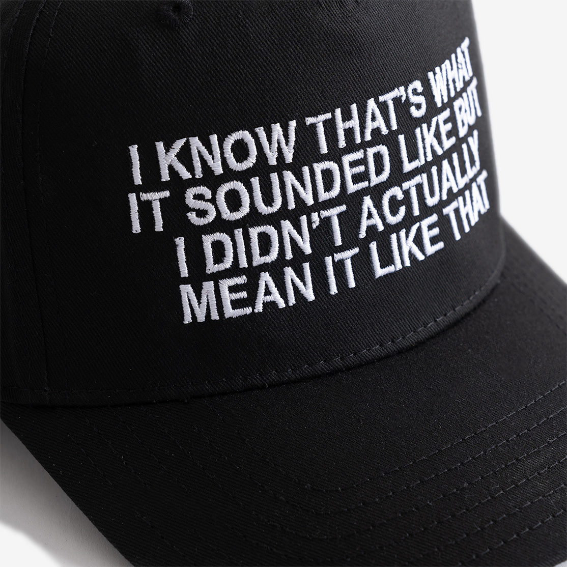 I Know Hat (Black)