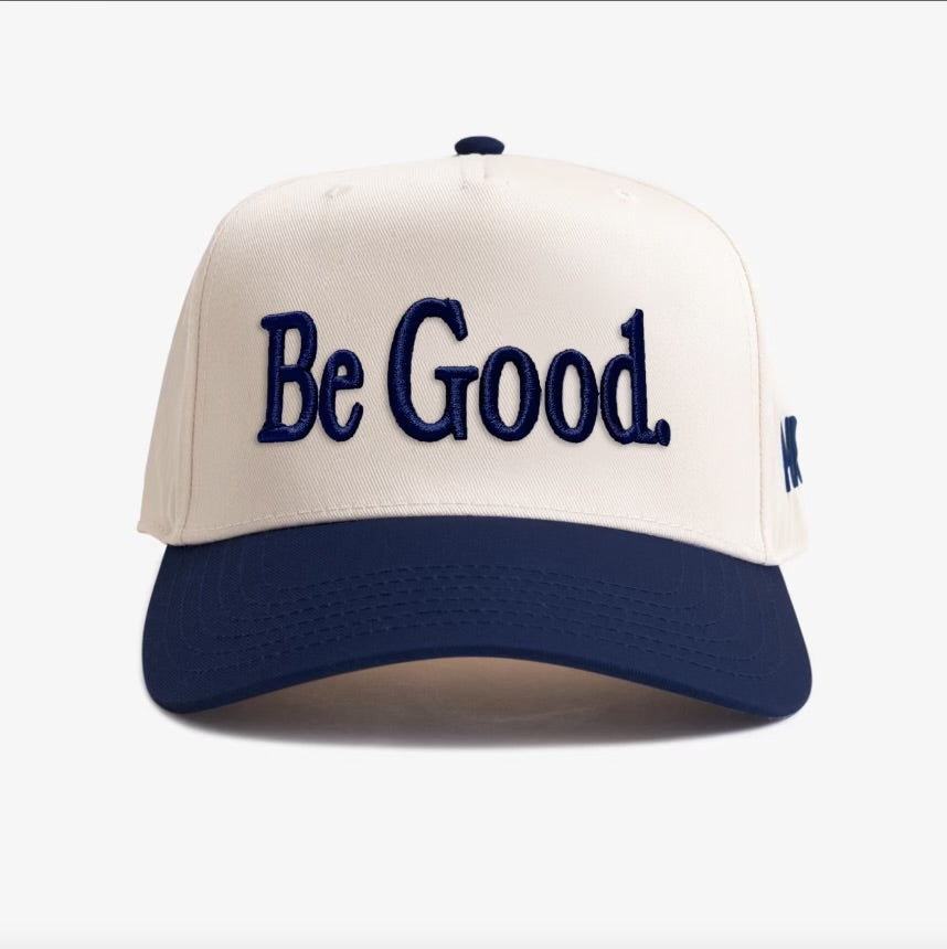 Be Good. (Natural/Navy) Hat