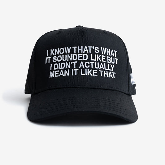 I Know Hat (Black)